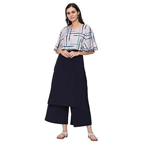 Image of Ziyaa Women's Digital Print Fla Crepe Kurta
