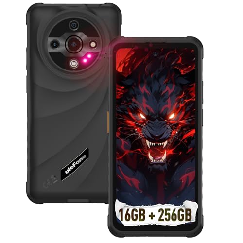 Ulefone Armor X31 Pro 5G Rugged Phone, 16GB+256GB/2TB, MTK Dimensity 6300 Android 15, 64MP+25MP Night Vision 6.56" 120Hz Display, 6050mAh Dual 5G Waterproof Widevine L1 Fingerprint ID NFC - Black