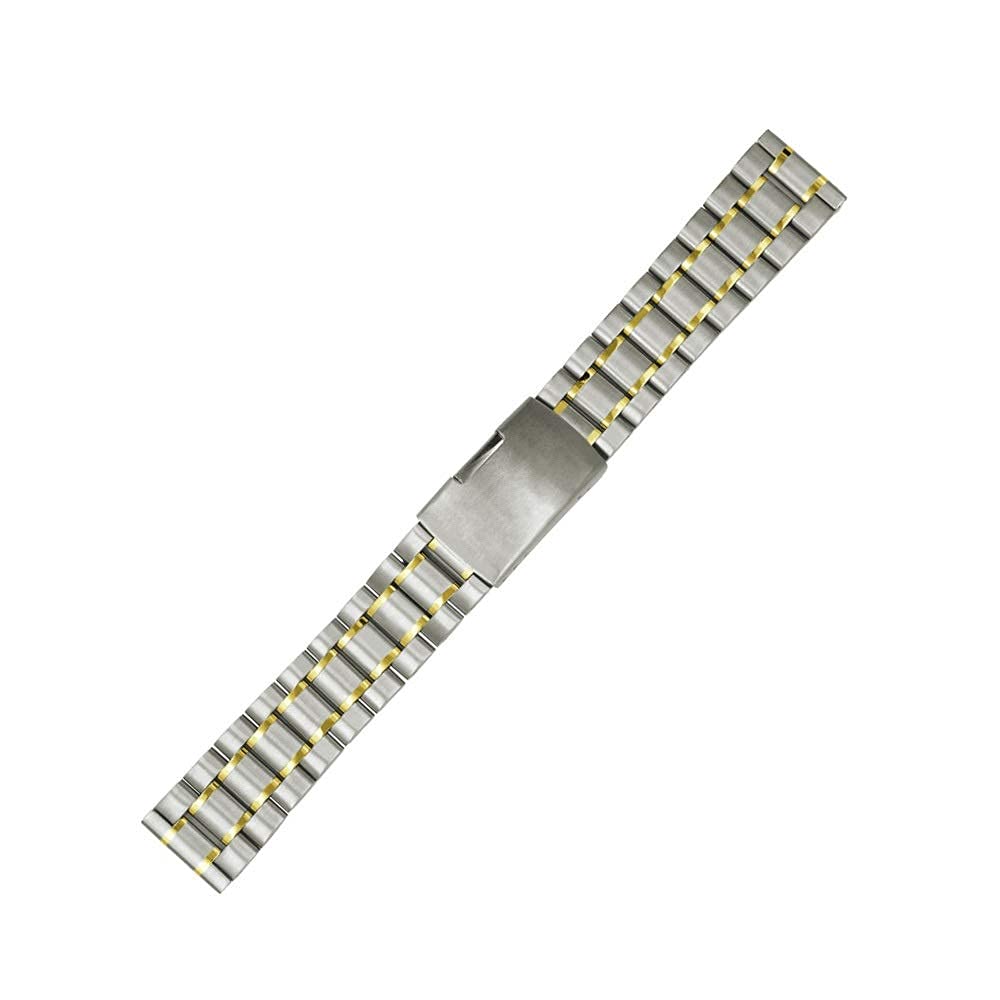 Correa de Reloj de Goma Correa de Reloj de Acero Inoxidable 18 mm 20 mm 22 mm 24 mm Correa de Reloj Universal de Acero Inoxidable Correa de Reloj de Repuesto para Hombres y Mujeres Reloj de Metal
