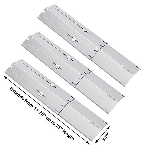 image for Uniflasy Universal Adjustable Stainless Steel Heat Plate Shield, Heat 