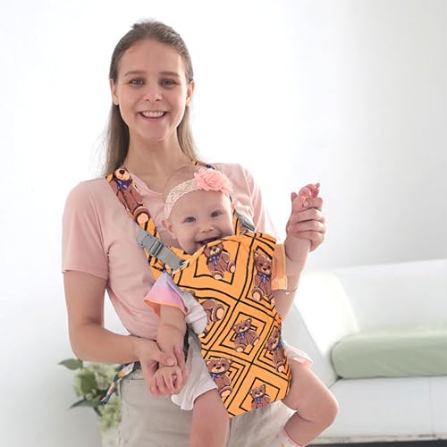 Image of Bembika Baby Carrier Newborn to Toddler with Multiple Positions Infant Carrier Soft Baby Holder Kangaroo Bag Sling Carrier All Seasons - Checkered Bear