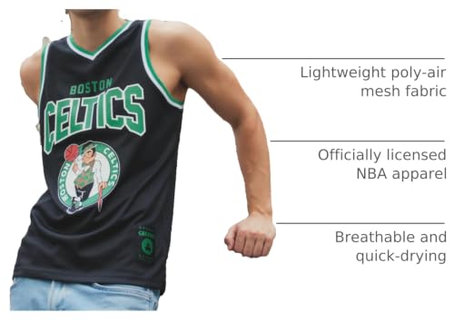 Image of Ultra Game Men's NBA Official Super Soft Sleeveless Tank Top Muscle T-Shirt - Black