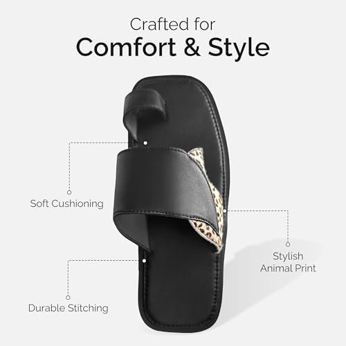 Leather Slippers – Handcrafted Genuine Leather Flip Flops for Men, Women Indoor Outdoor Comfort, African Print Design, Brown Black Sandals with Bag – Stylish, Durable, Cushioned Fit2
