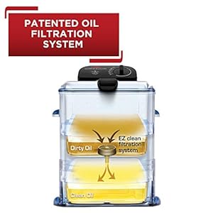 T-fal 3.5L Stainless Steel Deep Fryer with Basket, 1700W, Oil Filtration, Temp Control, Digital Timer, Dishwasher Safe Parts T fal 35L Stainless Steel Deep Fryer with Basket 1700W Oil Filtration Temp Control Digital Timer Dishwasher Safe Parts