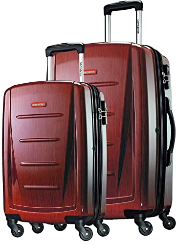 Image of Samsonite Winfield 2 2-Piece Set (Carry-on /Large) Hardside Expandable Luggage with Spinner Wheels (Burgundy, 2-Piece Set (20 /28))