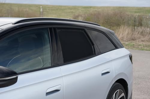 Satz Car Shades kompatibel mit Volkswagen ID.7 Tourer 2024- (6-teilig) Passgenaue Sonnenschutzblenden