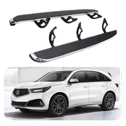 2Pcs Running Boards para Acura MDX 2014-2021 Negro Aluminio miniatura 1