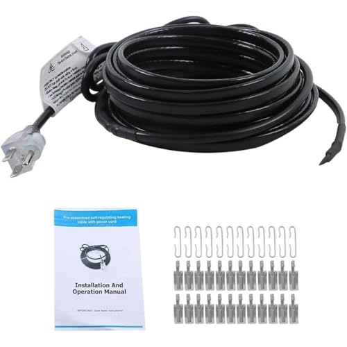 Heat Tape 30FT 120V for Pipe Freeze Protection Durable Materials Heating Cable for OEM