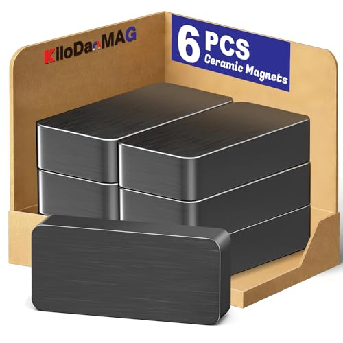 KiloDanMAG 6 Packs Ceramic Magnets Strong, 1 7/8
