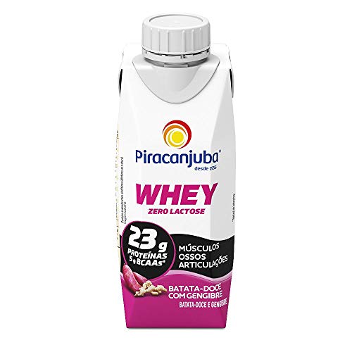 Kit Piracanjuba Whey Zero Batata Doce com Gengibre 6x250ml