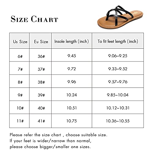 Luffymomo Women's Elastic Strap Flat Sandals Casual Summer Open Toe Sandal(9 M Us Black) #TOP6