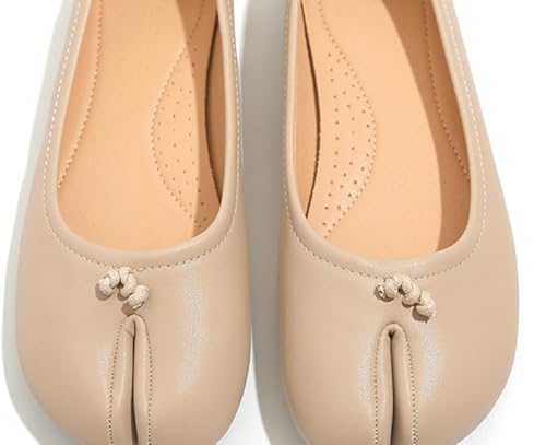 Tabi Ballet Flats Shoes for Women Casual Cute Round Split Toe Flats Low Heel Outdoor Comfortable Dressy Flats Shoes 20254