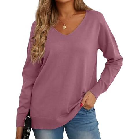 GRECERELLE Women's V Neck Casual Jumper Cover