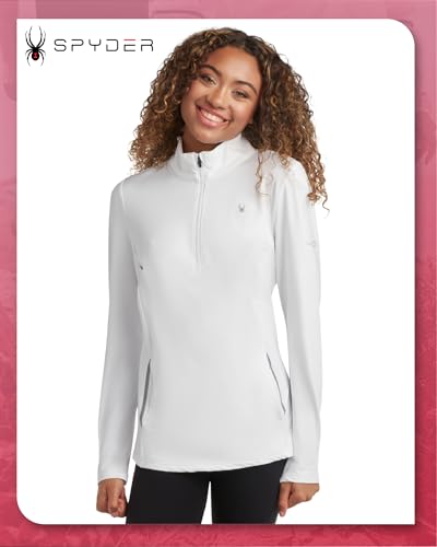 Spyder Womens Quarter Zip Pullover - Lightweight UPF50+ 1/4 Zip Mock Neck Sweatshirt - Hiking Running Workout Tops for Women2