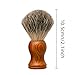 Grandslam Shaving Brush Set Pure Badger Hair Shaving Brush with Solid Wood Handle and Wooden Shaving Soap Bowl for Men Easy to Lather Fits Wet Shaving…