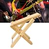 Guitar Footstool, Adjustable Foldable Portable Bamboo Guitar Foot Rest for Musicians On The Go, for Practice and Performances