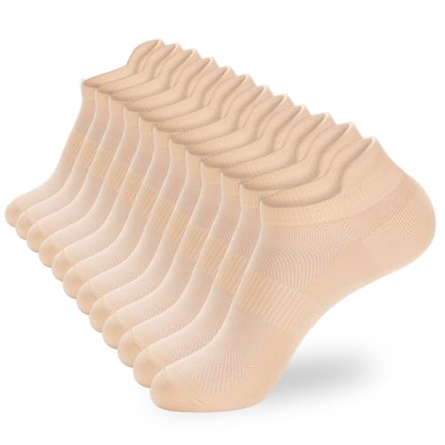 Varietyou Meias de cano curto femininas e masculinas - 6/10 pares de meias de corrida de atletismo i