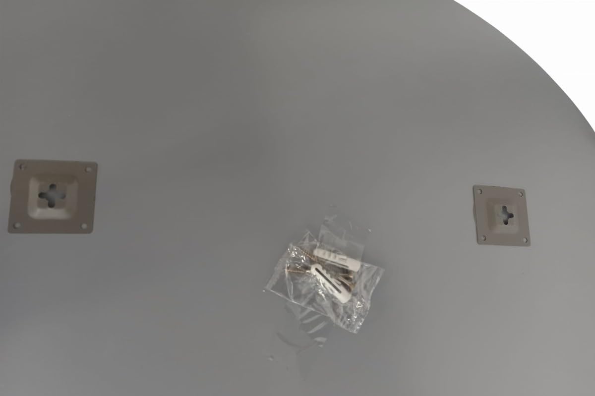 Espejo Redondo de 80 cm - Espejo Decorativo de Pared para Baño, Tocador, Sala de Estar y Dormitorio | Baño, pasillo, versátil, duradero, fácil de montar, incluye tornillos