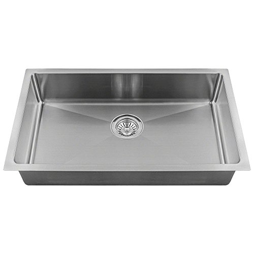 2905S-18 Single Bowl 3/4" Radius Stainless Steel Sink, Sink Only