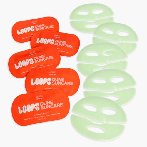 Image of LOOPS x DUNE Lifeguard - Korean Hydrogel Face Mask, Cooling Sheet Mask 5 pc