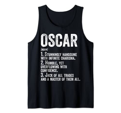 First Name Shirt Oscar Definition Personalized Name Funny Tank Top