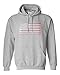 Go All Out X-Large Oxford Mens Lacrosse USA Flag Lax Sweatshirt Hoodie