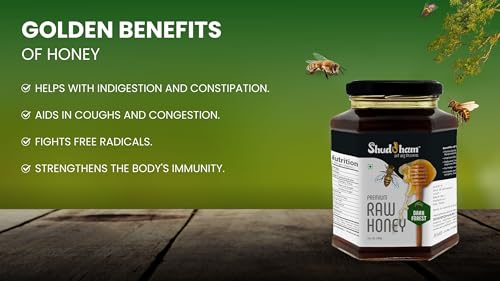 Image of Shuddham Dark Forest Honey 500g | Raw, Unheated & Non Pasteurized | 100% Pure Wild Multifloral Honey | No Added Sugar | FSSAI Certified | Natural Immunity Booster