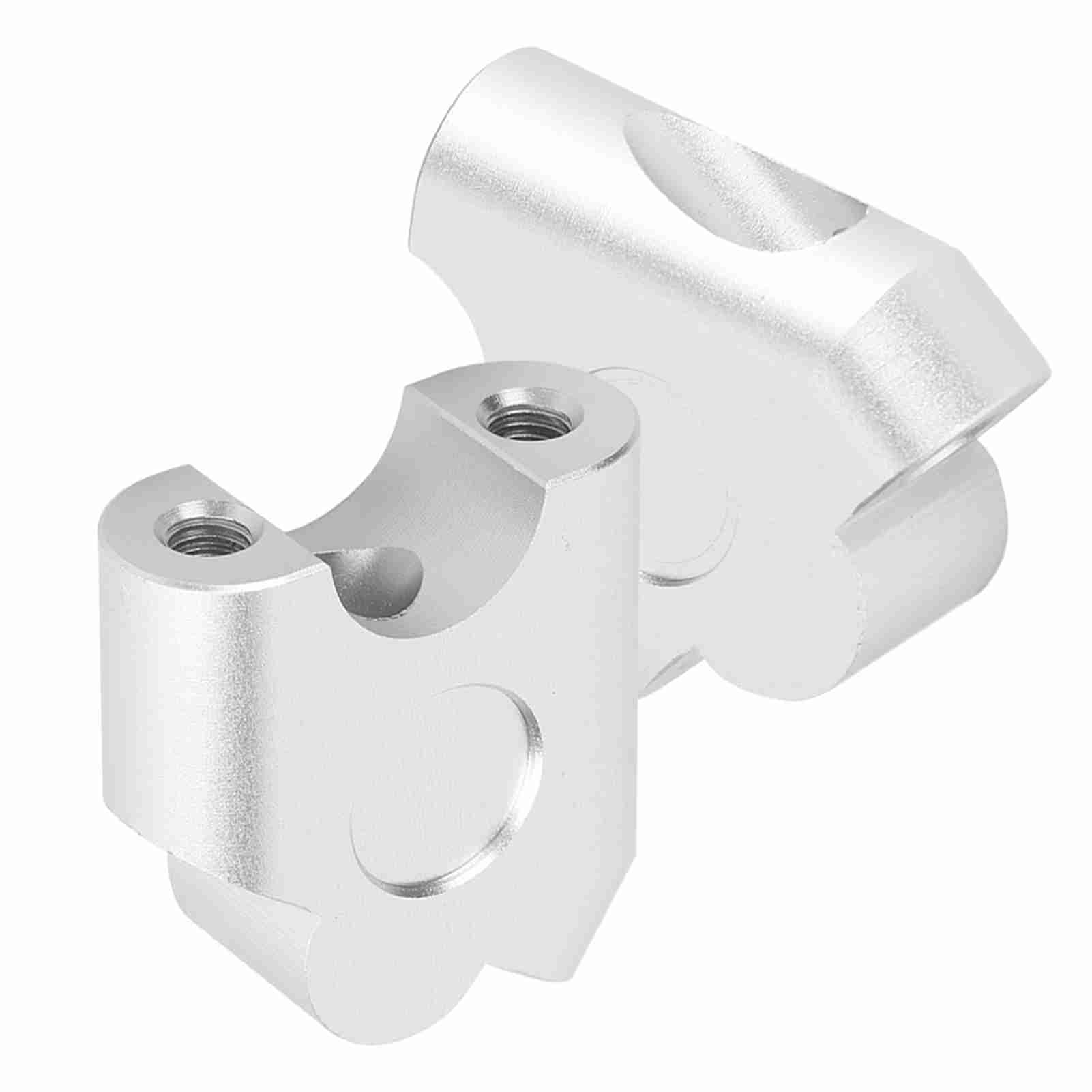 Riser manubrio-Duokon 22mm Universale Manubrio Moto Riser CNC CNC ad alta densità in lega di alluminio Manubrio Morsetto Back Move Mount Adapter(Chrome)