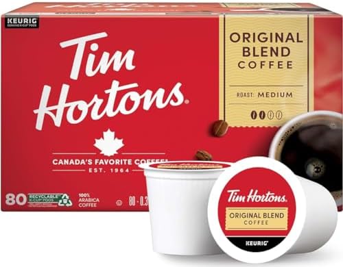 Tim Hortons Original Blend Medium Roast Coffee, 80 Count