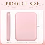 Compact Mirror, 1X/3X Magnification LED Pocket Mirror with Nternal BIattery, Mini Mirror for Purse, Pocket,Travel and Present (Pink) - Image 2