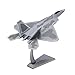 NUOTIE 1/72 F-22 Raptor Model diecast Airplane Model Military Plane Fighter for Collections and Gifts (TY 325 FW)