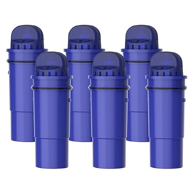 AQUA CREST CF10A Water Filter Replacement for Pur® Plus Pitcher Water Filter, CRF950Z, PPF951K, PPF900Z, PPT700, PPT111, CR1100, DS1800 and All Pur® Pitchers and Dispensers, NSF Certified, 6 Pack