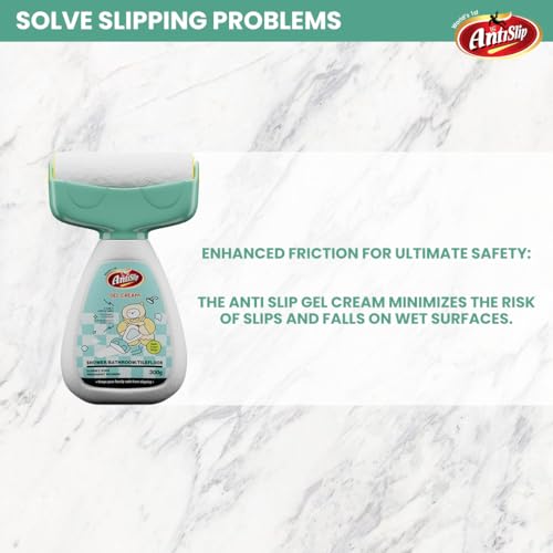 Image of Anti Skid Gel Cream - Bathroom Floor Safety Coating for Wet Tiles, Marble, Granite | Non Slip for Stairs, Balcony, Ramp