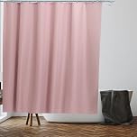 VIROSA Light Pink Shower Curtain for Bathroom Anti Mould, Mildew Resistant | Size 180x180 cm (71 x 71 Inch) | Water Repellent Fabric | 100% Polyester