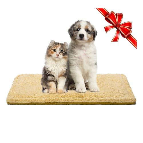 TVMALL Cuscino Cane e Gatto Reversibile Lavabile Cuccia Lettino per Animali Confortevole e Morbido Materassino per Cani Pelosa Tappetino da Divano Adatto a Cani di Piccola Taglia, Marrone 70X50CM