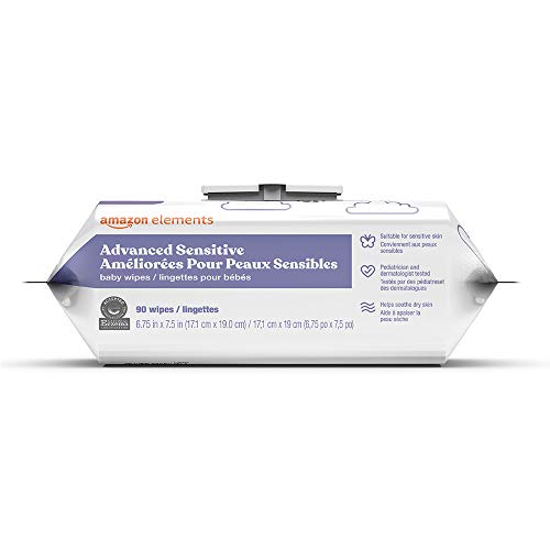 Amazon Elements Baby Wipes, Advanced Sensitive, 810 Count
