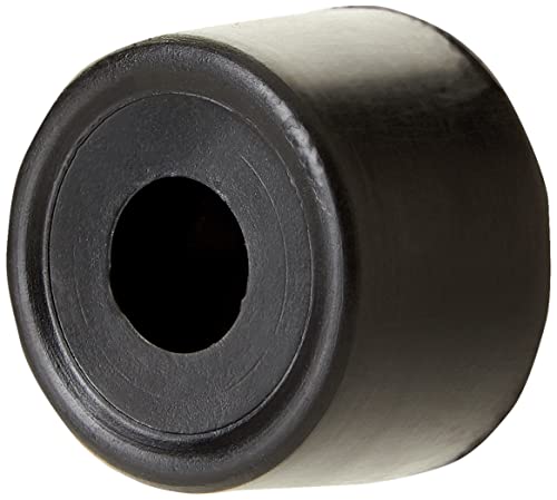 Merriway BH02257 (2 Pcs) Floor or Wall Mounted Door Stops, White 35mm (1.3/8 inch) Diameter - Pack of 2 Pieces