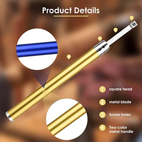 Carbide Woodturning Tools,TTLIFE Wood Turning Tools KitCarbide Lathe Tools with Diamond Shape, Round, Square Cutters Replaceable Turning,for Wood Hobbyist or DIY or Carpenter
