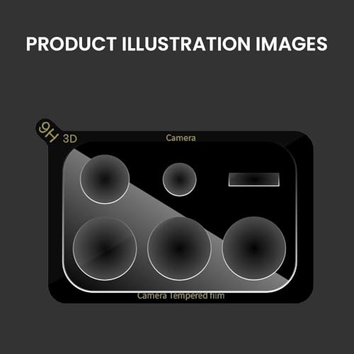Image of FIRST MART Black Camera Lens Protector for Realme 15X | 9H Tempered Glass, HD Clear, Scratch Resistant, Anti-Fingerprint, Case-Friendly | Pack of 1