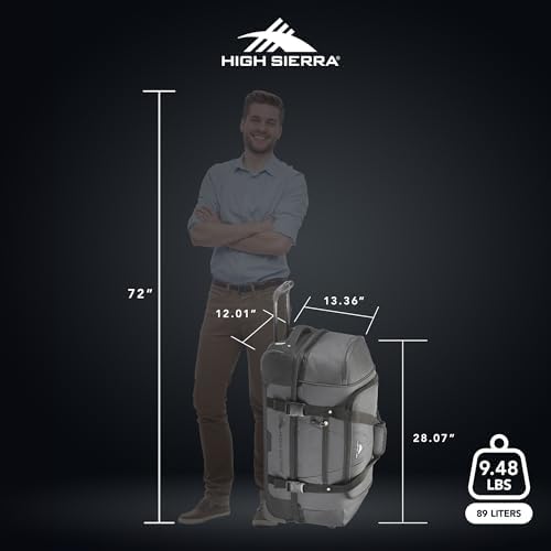 High Sierra Travel Bag, Mercury/Black, 28”