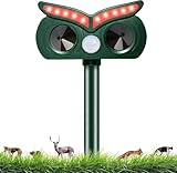 Répulsif Chat Ultrason, Repulsif Chat Solaire & Répulsif Ultrason Anti Rongeurs Étanche...