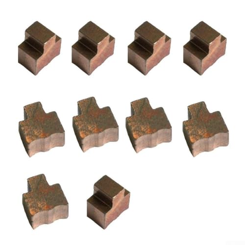 Kohlebürstenhalter und Kohlebürsten für elektrischen Schraubendreher RS550 – wiederaufladbares 12-V-Motorzubehör kompatibel (10 Kohlebürsten)