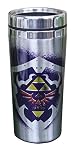 Paladone The Legend of Zelda Metal Tumbler - Officially Licensed Double-Walled Stainless Steel Travel Mug for Hot & Cold Beverages, Gifts for Legend of Zelda Gamers 450ml (16 fl oz)