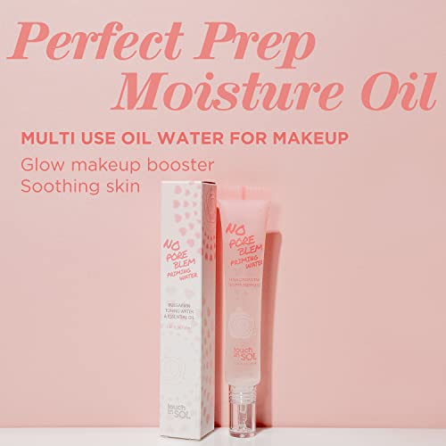 Touch In Sol Liquid Primer 1.01 Fl.oz – Boost Hydration Before Makeup -Beautiful Radiant Glow Skin - With Damask Rose Oil And Water – Multi Oil For Face, Nails And Hair, No Pore Blem Priming Water #TOP1