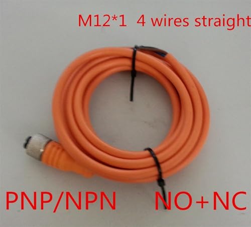 Conector M12 contra fallos de señal en sensores con cable hembra 5m de 4 pines 4