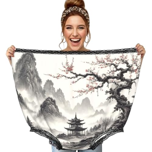 Culotte Chinois-Paysage Noire pour Soirée Anniversaire et Cadeaux Gag Drôle