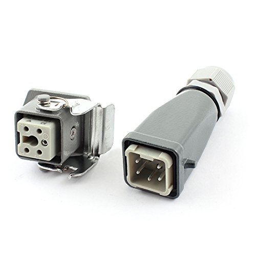 Aexit AC13-4 PG11 6-10mm Cable Gland 4+1 Socket Waterproof Metal Housing Industrial Connector (ff0814051a61a56ffade7978816bc616)