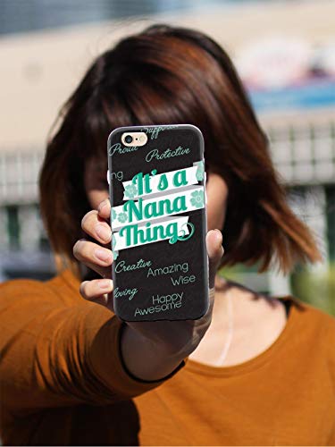 Inspired Cases - 3D Textured Galaxy Note 4 Case - Rubber Bumper Cover - Protective Phone Case For Samsung Galaxy Note 4 - It's A Nana Thing (Green) #TOP1