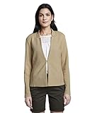 Kragen TOM TAILOR Damen Struktur\' Blazer, 22201-cream Toffee, XXXL