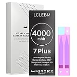 [4000mAh] Battery for iPhone 7 Plus, New Upgraded High Capacity Replacement Battery for iPhone 7 Plus A1661/A1784/A1785 Without Repair Tool Kit - LCLEBM